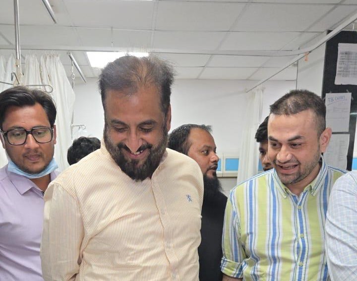 Imtiaz Jaleel visits Pacific Hospital